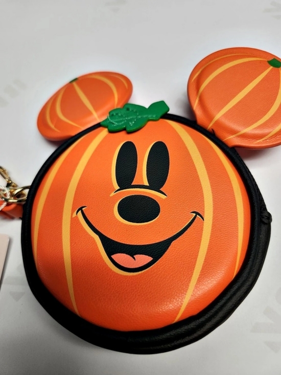 Primark Handbags - Primark Disney Mickey Mouse Pumpkin Bag Charm Coin Bag Wristlet Orange & Black